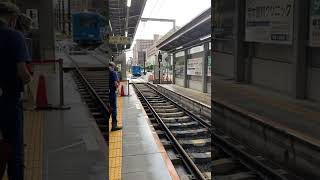 阪堺電車モ351形愛車51編成浜寺駅前行き到着シーン