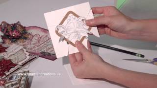 Christmas Card Making: Quick Dimension and Sparkling Backgrounds by Heartfelt Creations