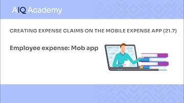 How to create expense claims on the mobile Expense App of AccountsIQ (21.7)