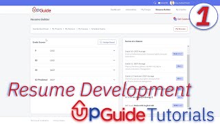 UpGuide Student Tutorial 1 - Resume Development screenshot 1