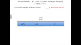 Percentage of a Quantity Bar model