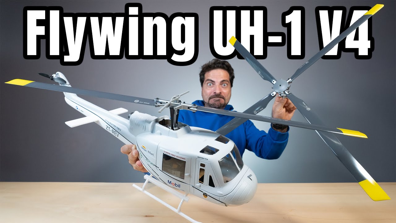 Unboxing e Comparazione Elicottero Flywing UH-1 V4 con il V3
