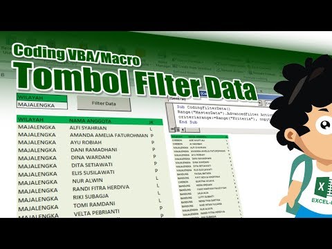 Cara Membuat Filter Data dengan VBA/Macro Excel