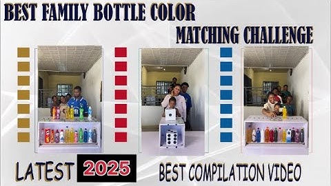 🚨THE BEST SMART, ENTERTAINING & INTERESTING BOTTLE COLOR MATCHING CHALLENGE - COMPILATION VIDEO