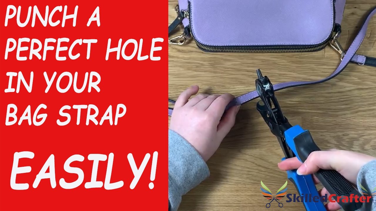 How to Shorten a Handbag Crossbody Strap - Add Holes to Leather