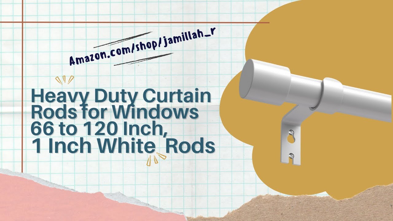 Sturdy Rods Sturdy & Stylish Curtain Rods That Won’t Sag - YouTube