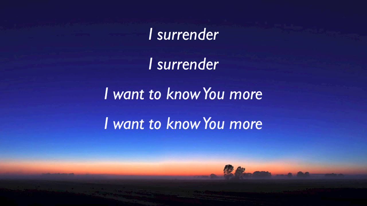 Hillsong   I Surrender with lyrics