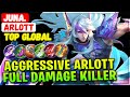 Aggressive Arlott Full Damage Killer [ Top Global Arlott ] Juna. - Mobile Legends Emblem And Build