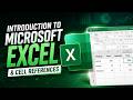 Introduction to Microsoft Excel &amp; Cell References for Data Analytics &amp; Data Science | Class 1