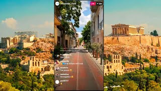 Афины - Прогулка по Плаке и по улочкам возле Акрополя в прямом эфире Ола Кала