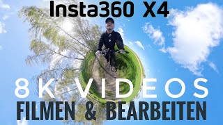 Insta360 X4 Praxistest  filmen und bearbeiten Tutorial