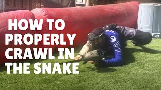 Paintball Training Episode 3. How to properly crawl in the snake 🐍