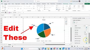 How to Edit and Format Leader Lines for Graphs in Microsoft Excel!  Line From Graph to Data Label.