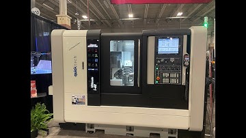 Quicktech i-42 Ultimate 10-Axis Twin Spindle Mill/Turn Center with Dual B-Axes Demo at WIMTS 2021