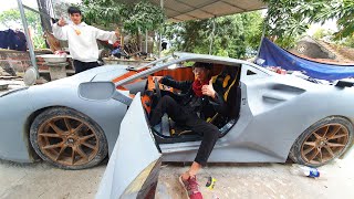 Nội Thất Ferrari Đã Hoàn Thành | Complete Wooden Interior For The Homemade Ferrari