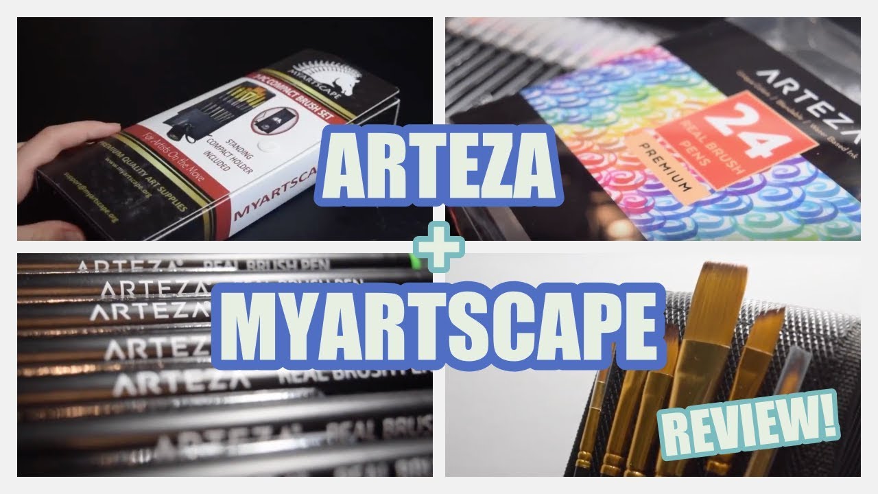 Arteza + MyArtScape REVIEW + Painting Demonstration camera iphone 8 plus apk