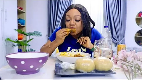 ASMR MUKBANG | AFRICAN OGBONO SOUP WITH ASSORTED MEAT AND GARRI FUFU