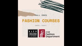 CCSF Fall 2021 Fashion Courses