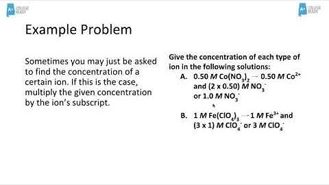 General Chemistry Solution Stoichiometry