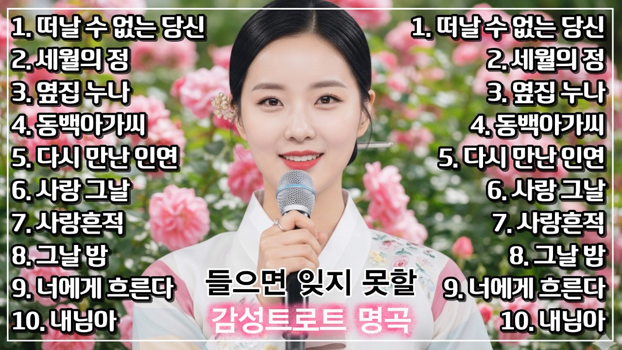 이 목소리는? 진국인 목소리를 찾았습니다! 설레면서 애절한 사랑, 그 시절 마음을 위로해주는 감성 트로트 메들리ㅣ자면서 들으세요ㅣ인생트로트ㅣ트로트ㅣtrotㅣ7080ㅣ5060