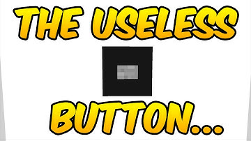Minecraft: THE USELESS BUTTON (Minecraft Map)