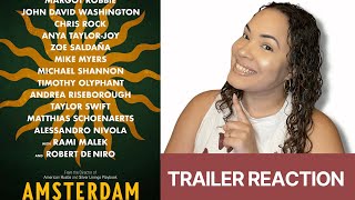 Amsterdam Trailer Reaction | Starring Margot Robbie, John David Washington \& Christian Bale