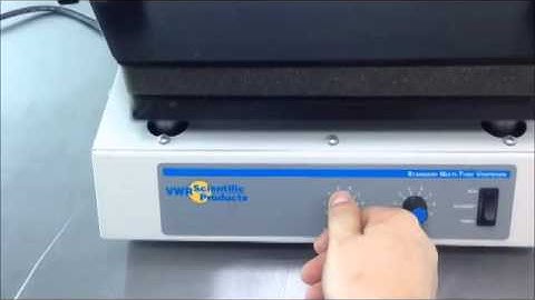 VWR Multi Tube Vortexer Video