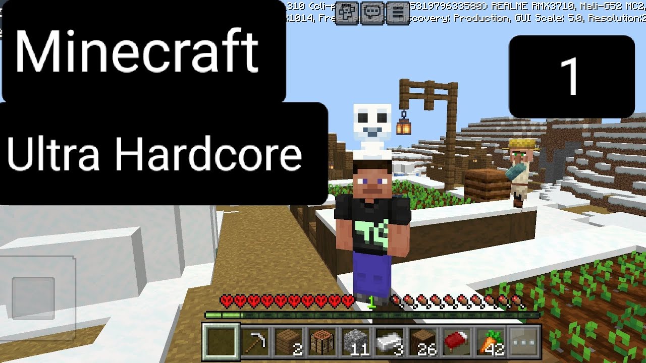 Minecraft Ultra Hardcore 1 - YouTube
