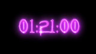 Purple Vampire Neon Timer 81 Minutes (Stopwatch)