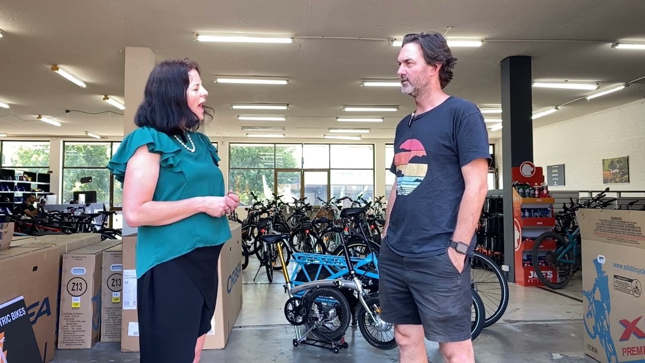 Talking about e-bikes. Ft. Jo Clay MLA