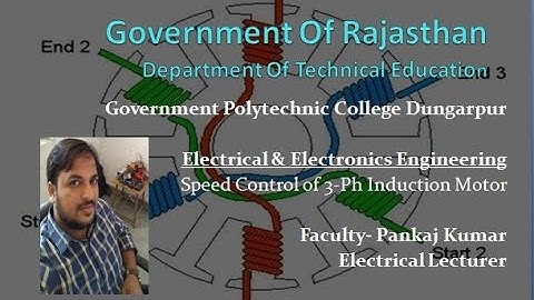 ME207 Speed Control of Induction Motor By Pankaj Kumar GPC Dungarpur