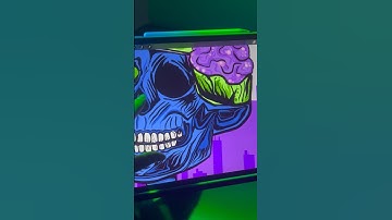 Creating an NFT Skeleton in my iPad ⏱️💀 #DigitalArt #NFTArt #speeddrawing #procreate