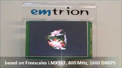 Module based on i MX53 showing 3D hardware acceleration