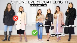How to style different lengths of coats if you are short (like me)