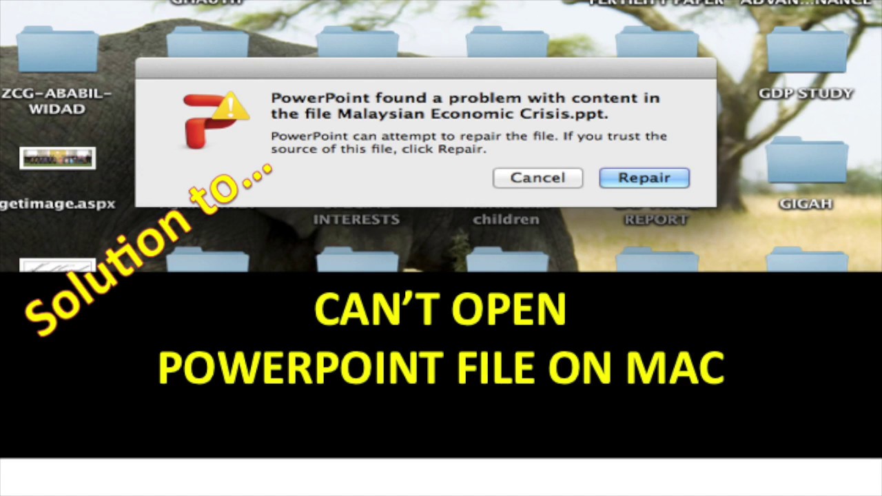 how to recover a corrupted powerpoint presentation on mac