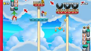 Sky High Run 30s by Cruz Yera Super Mario Maker 2 4K Switch 2 No Commentary
