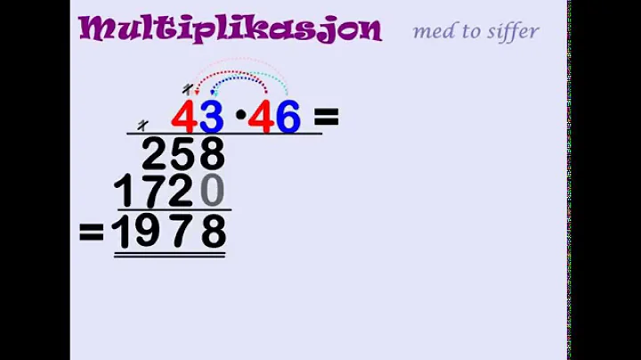 Multiplikasjon med to siffer