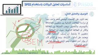 توصيف البيانات ثنائيا SPSS 27