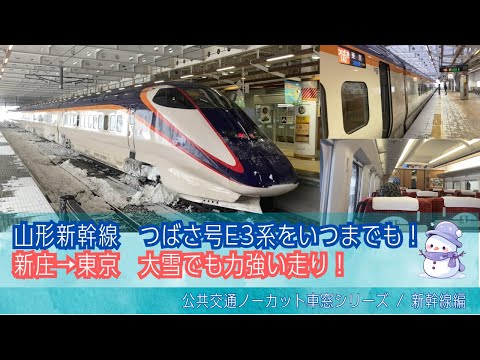 新幹線つばさ140号 車窓 大雪 新庄 山形 東京 山形新幹線 新庄1117発 Youtube