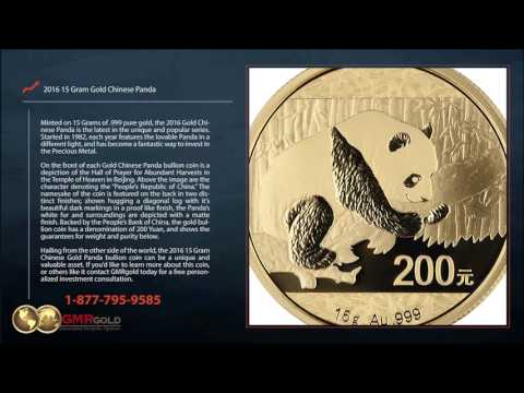 2016 15 Gram Gold Chinese Panda
