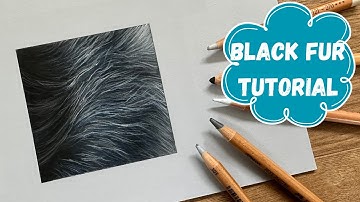 How to Draw Black Fur - Pastel Drawing Tutorial