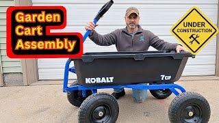 Kobalt Garden Cart Unboxing And Assembly
