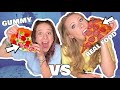 GUMMY VS REAL FOOD CHALLENGE рџЌ рџЄ рџЊ рџђЌ KAYLA VS KALLI GUMMY VS REAL FOOD CHALLENGE рџЌ рџЄ рџЊ рџђЌ KAYLA VS KALLI