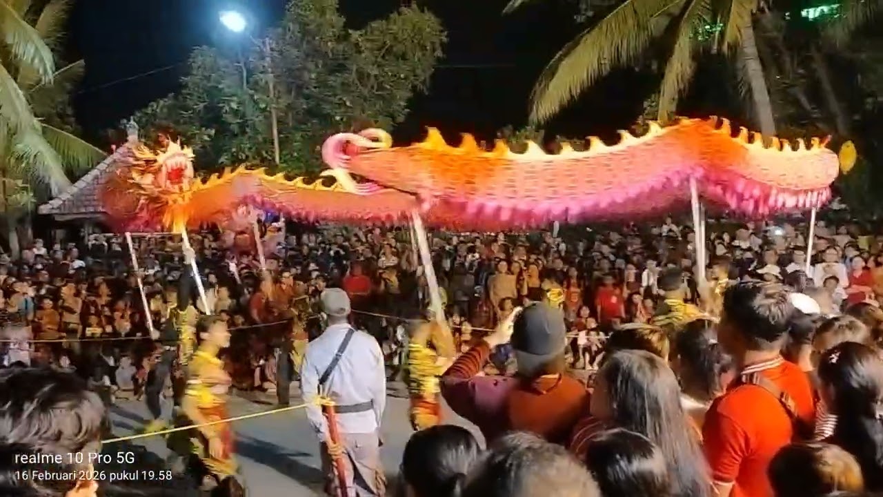Pertunjukan naga- tahun baru imlek 16 februari 2026