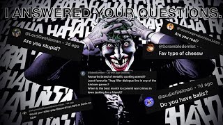 Questions and Turnabouts (QnA Answers)
You asked, I answered. It’s not rocket science.
Not gonna credit anybody in case they don’t want me to, but you can check the channels in the question submission video.
There are a few errors, but I don’t give enough of a damn to fix them, so suspend your disbelief. Questions and Turnabouts (QnA Answers)