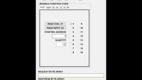 Modbus TCP test utility in using Java