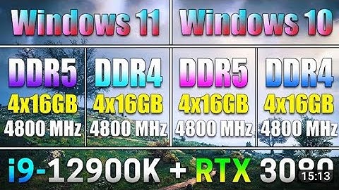 DDR5 vs DDR4 RAM on Windows 11 vs Windows 10 | PC Gameplay Tested