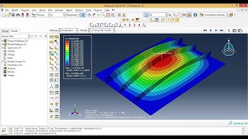 Abaqus Tutorial Videos - How to Analysis 3D shell Stiffened Plate in Abaqus
