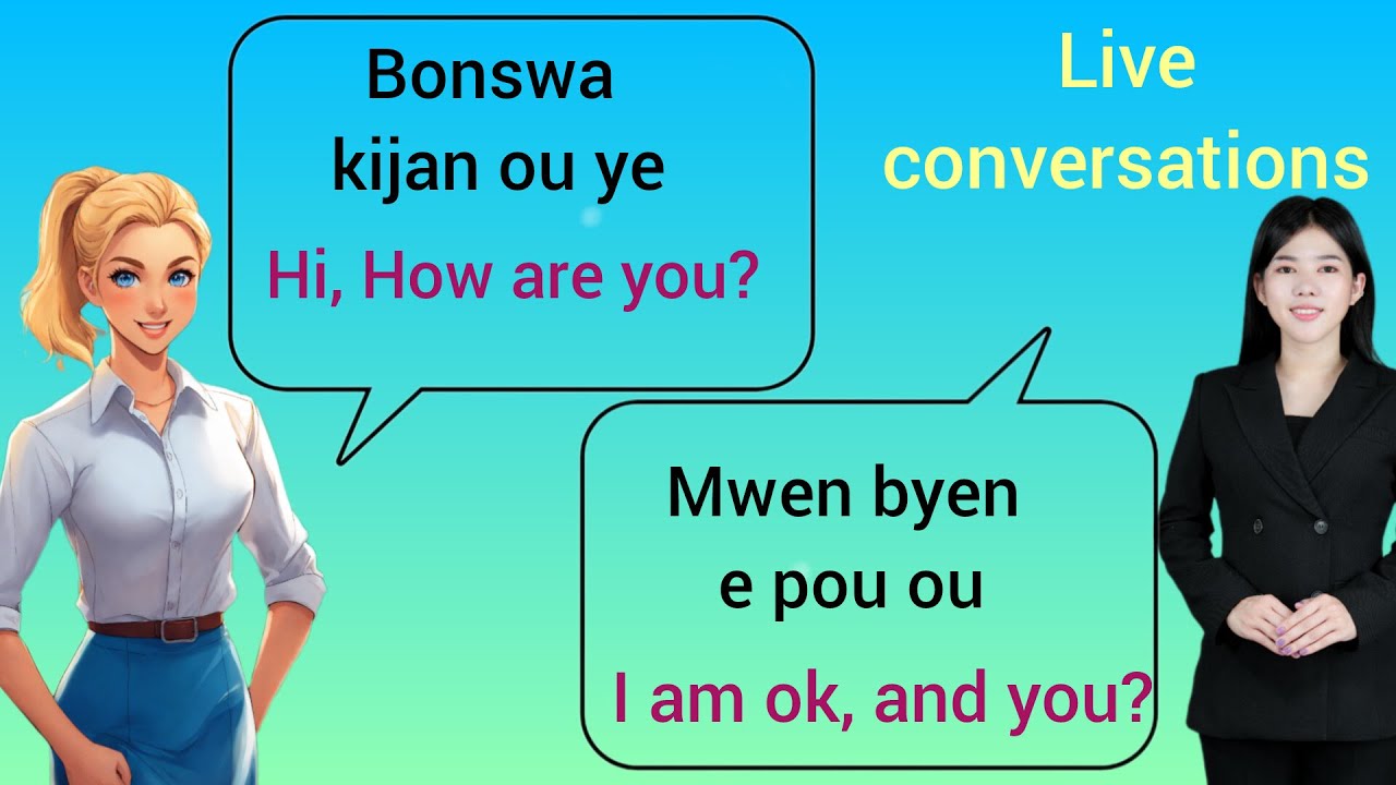 Aprann kenbe yon konvezasyon an Angle byen fasil || Learn to keep English conversation