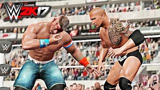 WWE 2K17 - John Cena vs The Rock WWE Championship Match at Wrestlemania 31 W/DAYTIME ARENA